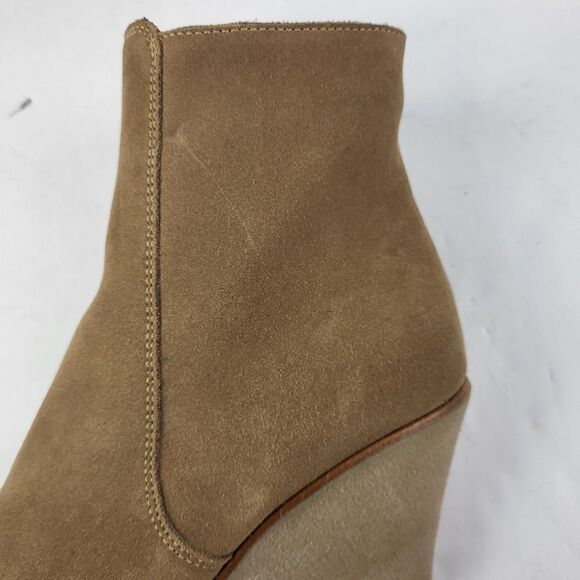 La Canadienne Krista Waterproof Wedge Bootie Tan Brown Size 9M - Picture 4 of 14